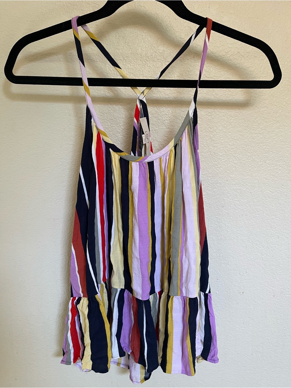 LOFT Small Striped Multicolor Shirt